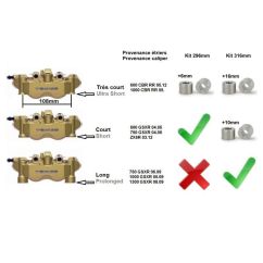Kit handbrake Double sans disque - 675 ST DAYTONA 13-16