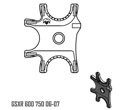 Kit handbrake Triple + 296mm NISSIN - GSXR 600 750 06-07