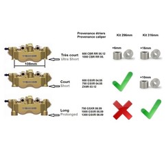 Kit handbrake Triple + 316mm BRAKING - GSXR 600 750 06-07