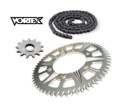 Kit Chaine STUNT - 15x65 - YZF-R1 98-14 YAMAHA Chaine Grise