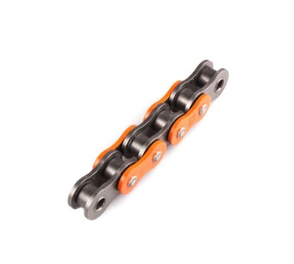 Chaine AFAM 520MX4-G Orange - 120 Maillons - Att. Semi-pressee