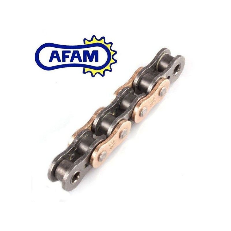 Chaine AFAM 525XSR2-G Or - 124 Maillons - Att. Rivet