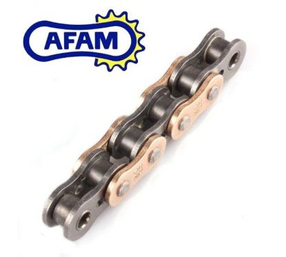 Chaine AFAM 525XSR2-G Or - 124 Maillons - Att. Rivet