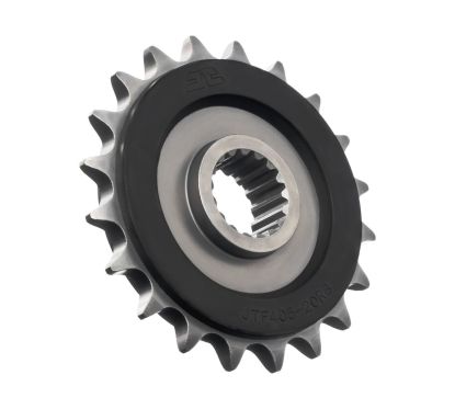 Pignon avec protection en caoutchouc