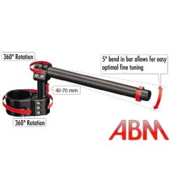 Kit MultiClip ABM Reglable -  CBR1000RR  - 04-05 (Kit Touring Version)