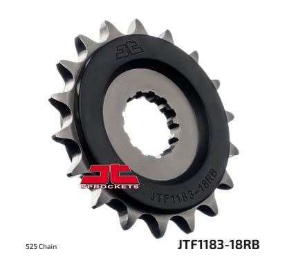 Pignon avec protection en caoutchouc