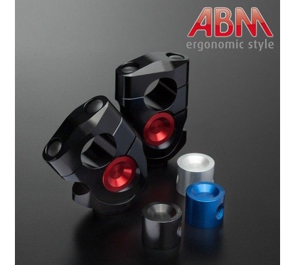 Pontets ABM VarioRiser 22,2mm - NOIR - Axe : NOIR