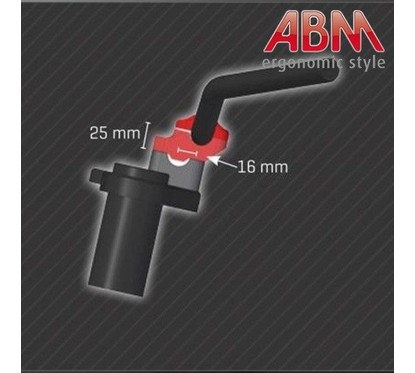 Pontets ABM Comfort 22,2mm - Rehausse 25mm - NOIR