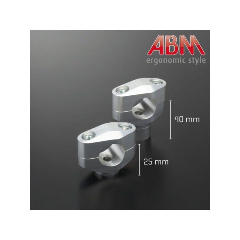 Pontets ABM Booster 28,6mm - Rehausse 40mm - ALU