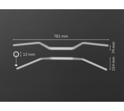 Guidon ABM  Booster Superbike 0429 - Or - 28,6mm