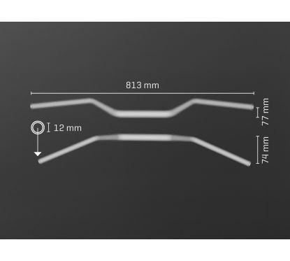 Guidon ABM  Booster Streetbar 0420 - Noir - 28,6mm