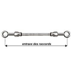 Durite Aviation 160cm INOX - Raccords INOX