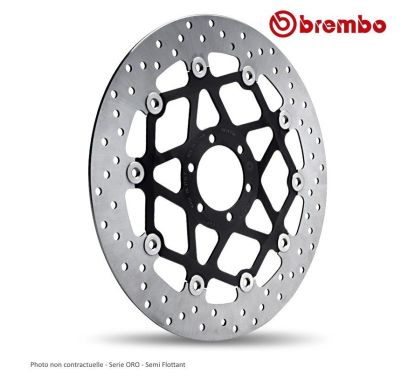 Disque arriere BREMBO HARLEY DAVIDSON  FLSTS Heritage Springer 00-03 ( 78B40828 )  Serie ORO - Semi flottant