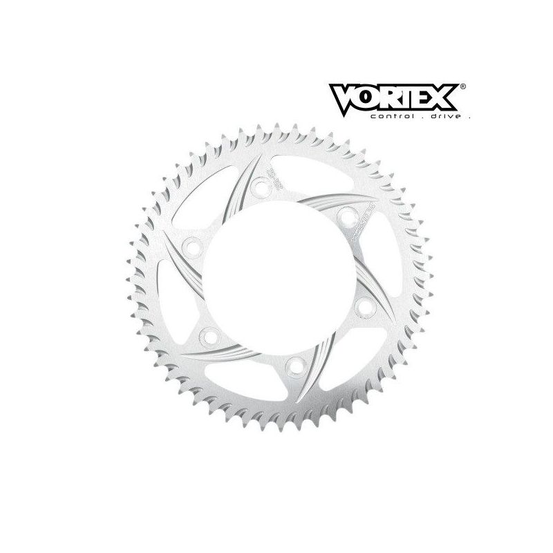 Couronne VORTEX - KAWASAKI KX100 98-16 - Argent (ref:414)