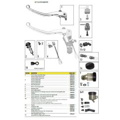 Kit Piston Ø16 DOT pour HC1 Embrayage (N°2 sur photo - réf : 0722209)