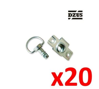 10x Fixation DZUS Type agrafe à riveter 6mm