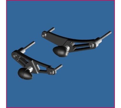 Kit tampon protection race GB RACING - TRIUMPH 675 STREET TRIPLE 2007