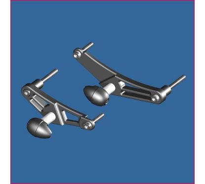 Kit tampon protection street GB RACING - TRIUMPH 675 DAYTONA 2010