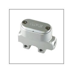 Maître Cylindre ISR - Arrière Ø14mm - course 18mm-sortie durite coaxiale - CNC - Réservoir oval