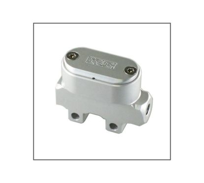 Maître Cylindre ISR - Arrière Ø14mm - course 18mm-sortie durite coaxiale - CNC - Réservoir oval