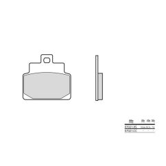 Plaquettes de frein BREMBO - 07021CC - Carbone céramique avant/arrière