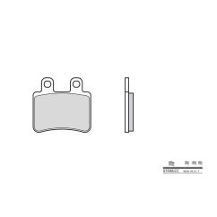 Plaquettes de frein BREMBO - 07048CC - Carbone céramique avant