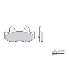Plaquettes de frein BREMBO - 07055CC - Carbone céramique avant