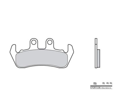 Plaquettes de frein BREMBO - 07GR15 06 - Organique