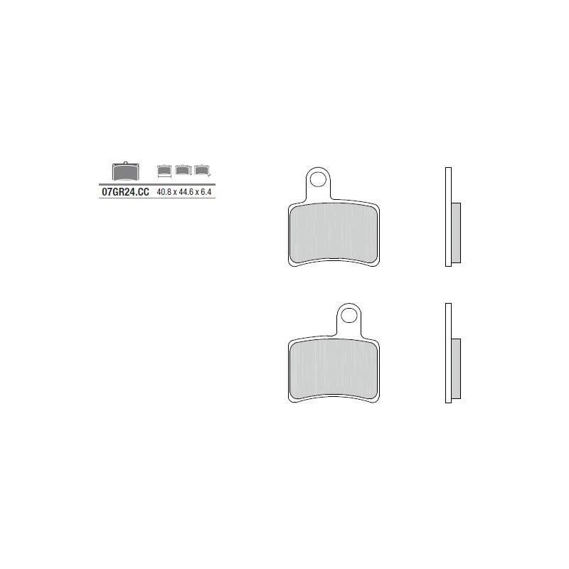 Plaquettes de frein BREMBO - 07GR24 CC - Organique