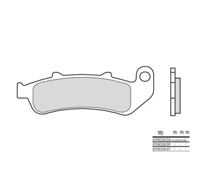 Plaquettes de frein BREMBO - 07HO39 SA - Métal fritté