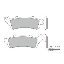 Plaquettes de frein BREMBO - 07HO44 SA - Métal fritté