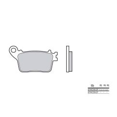 Plaquettes de frein BREMBO - 07HO59 SP - Métal fritté