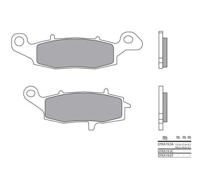 Plaquettes de frein BREMBO - 07KA19 SA - Métal fritté