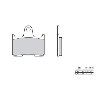 Plaquettes de frein BREMBO - 07KA21 SP - Métal fritté