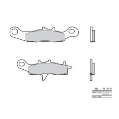 Plaquettes de frein BREMBO - 07KA22 SX - Métal fritté racing