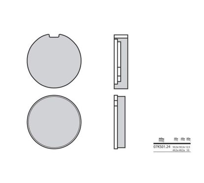 Plaquettes de frein BREMBO - 07KS01 24 - Organique