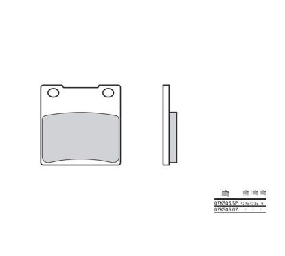 Plaquettes de frein BREMBO - 07KS05 07 - Organique
