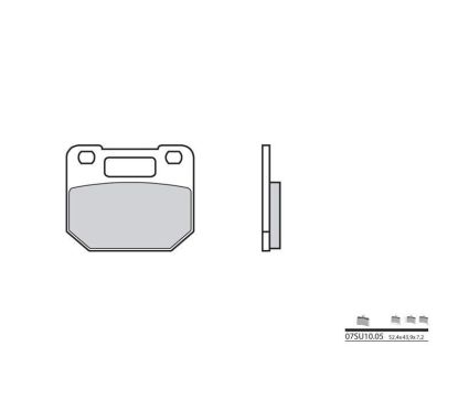 Plaquettes de frein BREMBO - 07SU10 05 - Organique