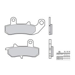 Plaquettes de frein BREMBO - 07SU17 SP - Métal fritté