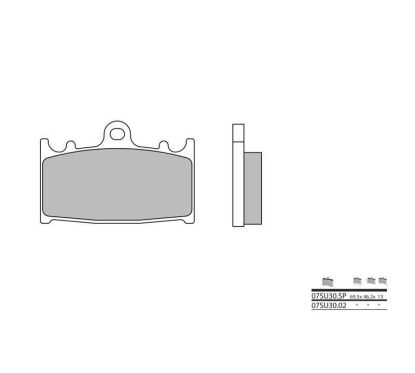 Plaquettes de frein BREMBO - 07SU30 SP - Métal fritté