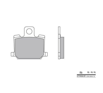 Plaquettes de frein BREMBO - 07YA06 09 - Organique