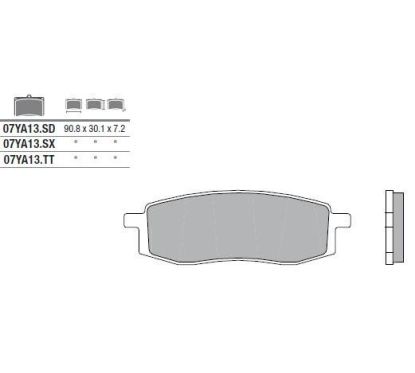 Plaquettes de frein BREMBO - 07YA13 SX - Métal fritté racing