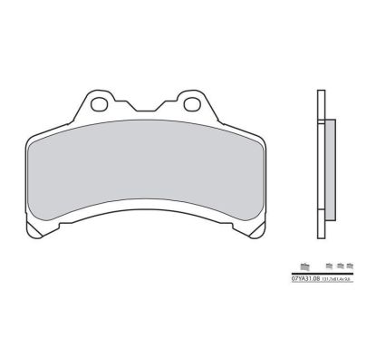 Plaquettes de frein BREMBO - 07YA31 08 - Organique