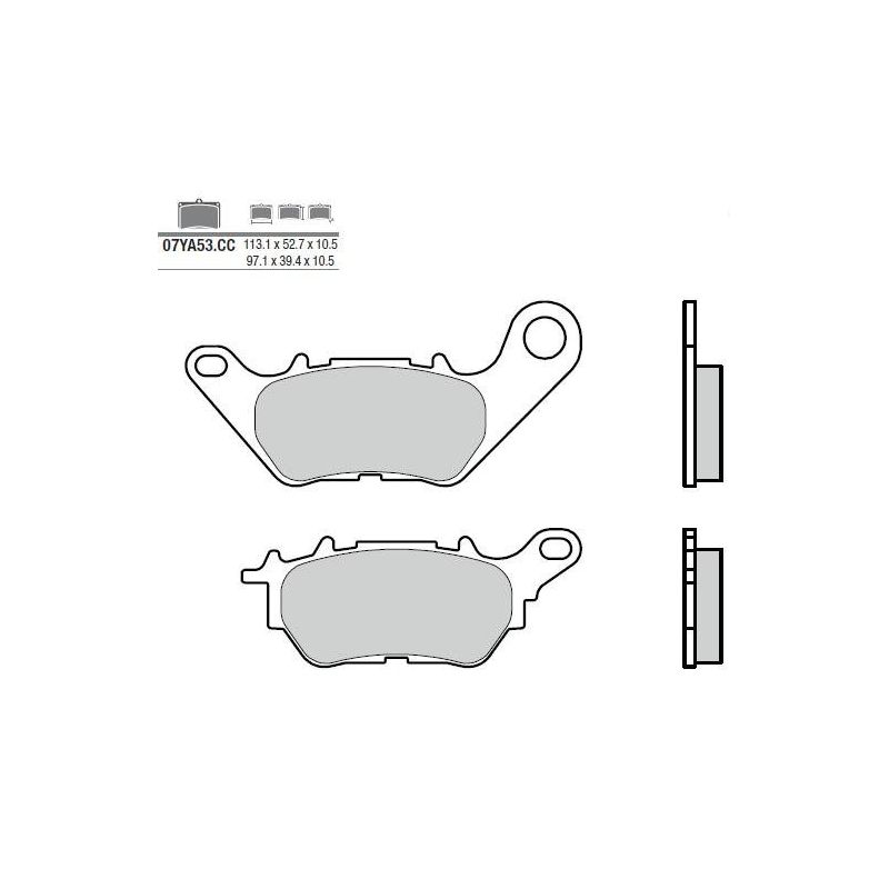 Plaquettes de frein BREMBO - 07YA53 CC - Organique