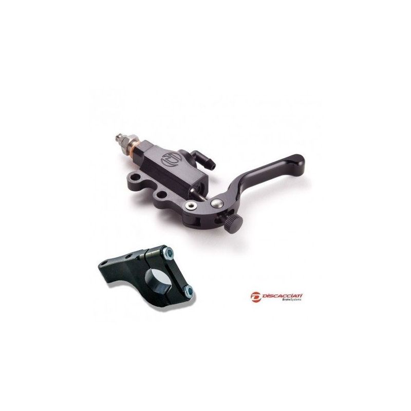 Pack DISCACCIATI Maître Cylindre ø16mm à l'index NOIR + Support au guidon ø22.2mm