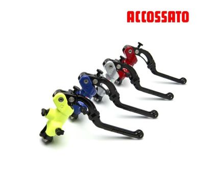 Maitre Cylindre ACCOSSATO Frein 19x18 "Color" avec Levier Révolution