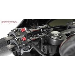 Demi Guidon ABM MultiClip - 22,2mm -  Ø49mm - Rehausse : +40/+70mm (TOUR)