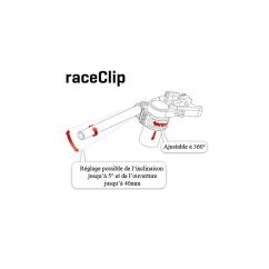 Demi Guidon ABM RaceClip - 22,2mm -  Ø50mm - Rehausse : 0mm