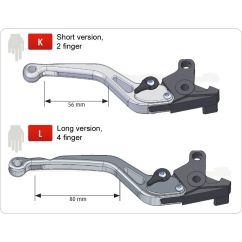 Levier Embrayage ABM Synto Long - YAMAHA FJR 1300 ABS 2004 - 2005