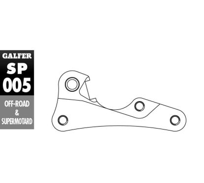 Patte de déport d’étrier de frein